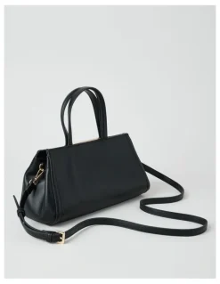 Basque Audrey Satchel Bag in Black