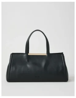 Basque Audrey Satchel Bag in Black