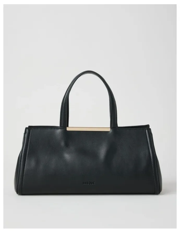 Basque Audrey Satchel Bag in Black
