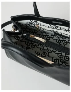 Basque Audrey Satchel Bag in Black