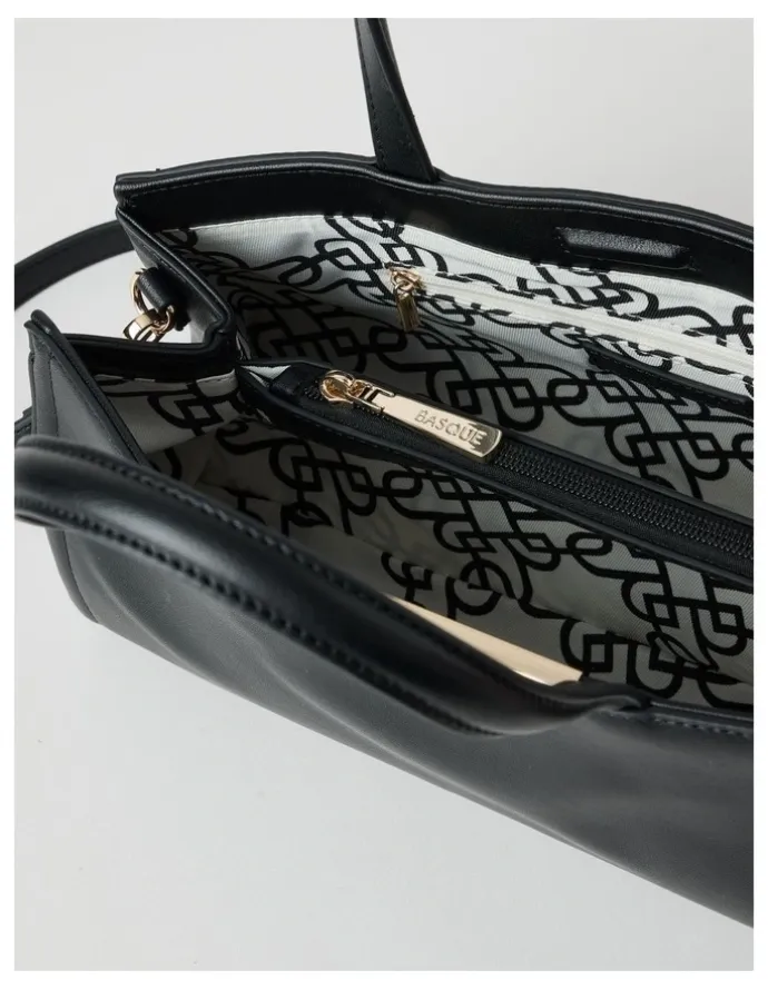 Basque Audrey Satchel Bag in Black