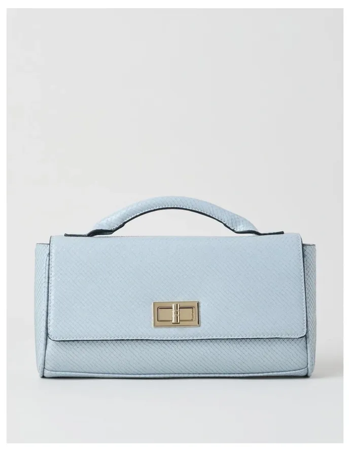 Basque Ava Satchel Bag in Blue