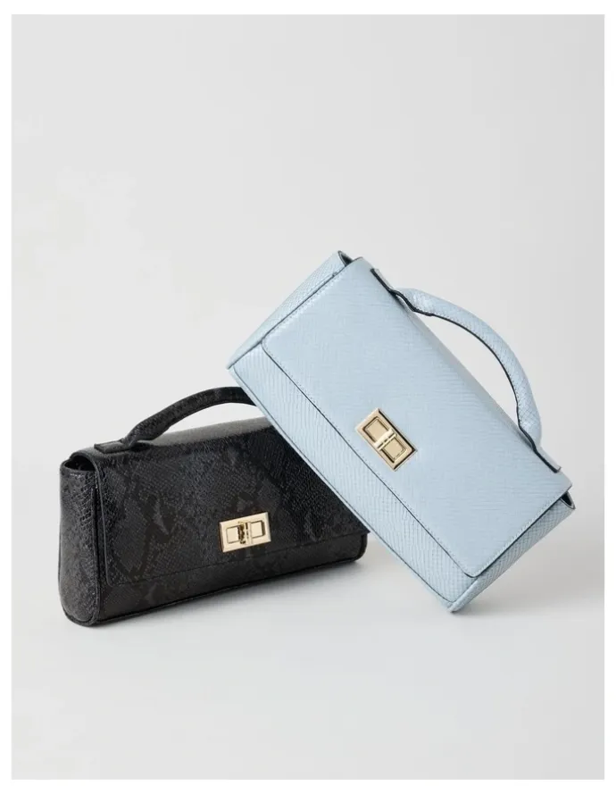 Basque Ava Satchel Bag in Blue