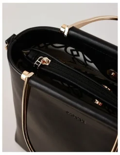 Basque Carolina Satchel Bag in Black