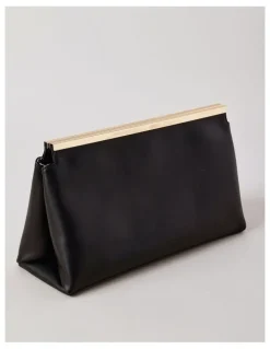 Basque Carrie Clutch Bag in Black