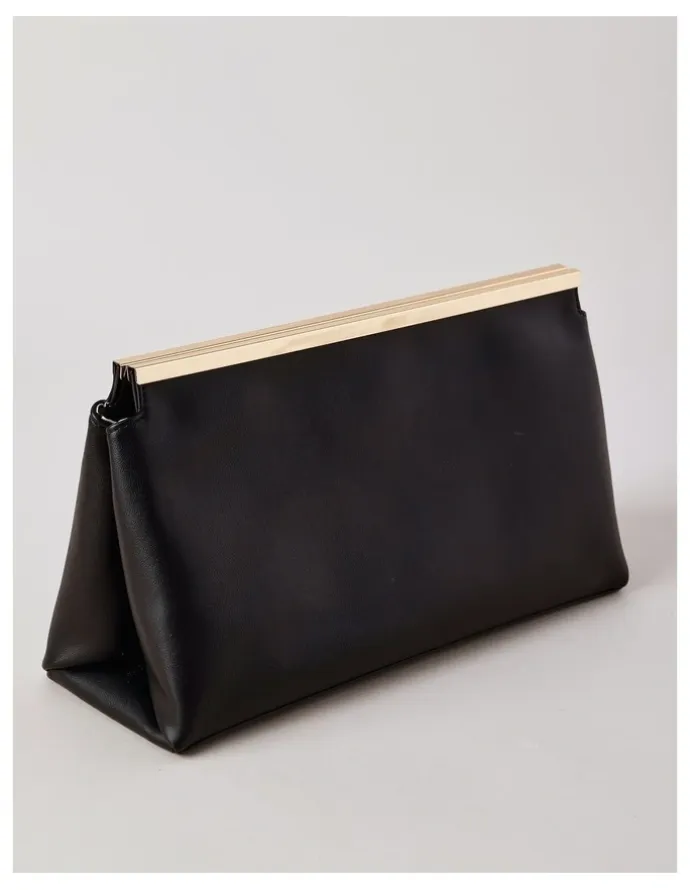 Basque Carrie Clutch Bag in Black