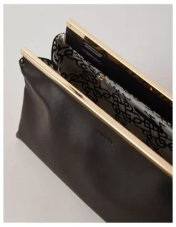 Basque Carrie Clutch Bag in Black