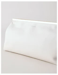 Basque Carrie Clutch Bag in White