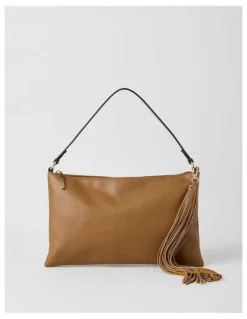 Basque Chloe Shoulder Bag in Tan