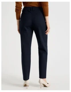 Basque Compact Sateen Pants in Indigo