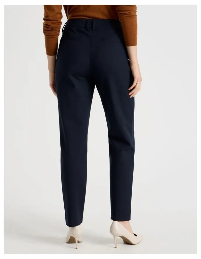 Basque Compact Sateen Pants in Indigo