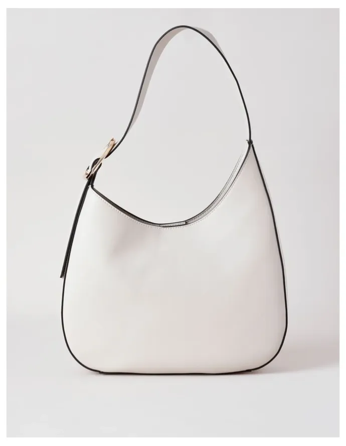Basque Lexie Shoulder Bag in Soft Grey