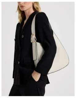 Basque Lexie Shoulder Bag in Soft Grey