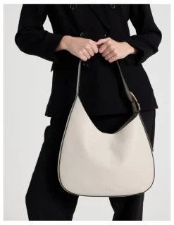 Basque Lexie Shoulder Bag in Soft Grey
