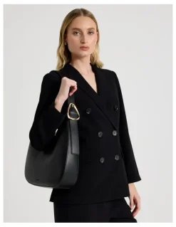 Basque Lexie Shoulder Bag in Black