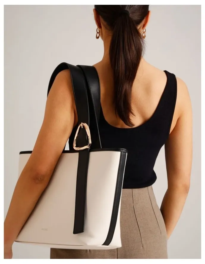 Basque Lexie Tote Bag in White
