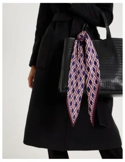Basque Maria Pleated Neckerchief in Plum