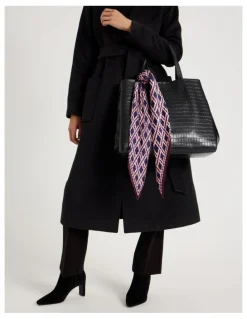 Basque Maria Pleated Neckerchief in Plum