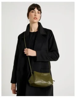 Basque Nicole Crossbody Bag in Pesto