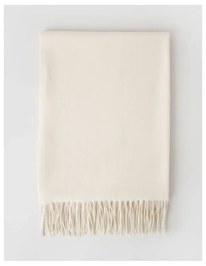 Basque Pashminetta Winter Scarf in Champagne