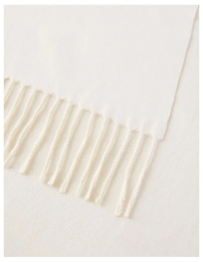 Basque Pashminetta Winter Scarf in Champagne
