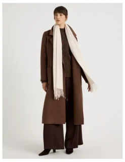 Basque Pashminetta Winter Scarf in Champagne