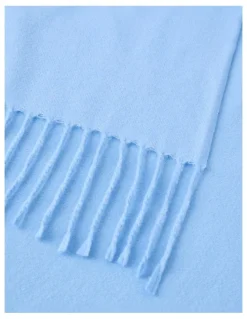 Basque Pashminetta Winter Scarf in Sky Blue