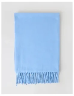 Basque Pashminetta Winter Scarf in Sky Blue