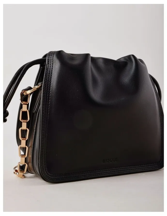 Basque Savannah Shoulder Bag in Black