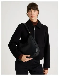 Basque Tara Shoulder Bag in Black