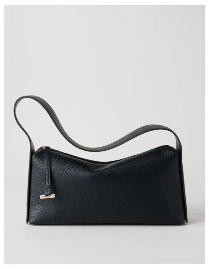Basque Tara Shoulder Bag in Black