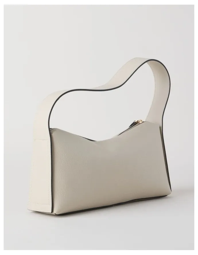Basque Tara Shoulder Bag in Chalk