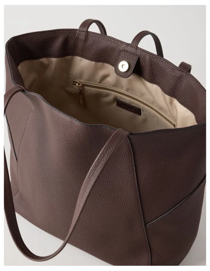Basque Tara Tote Bag in Espresso
