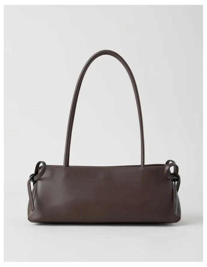 Basque Tory Shoulder Bag in Chocolate