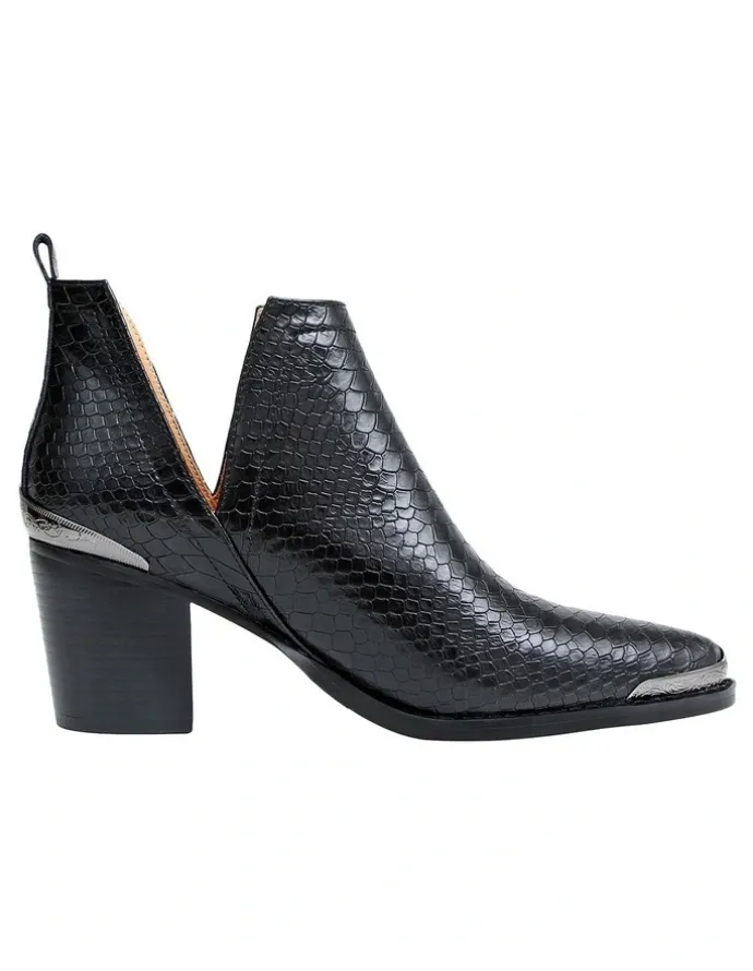 Belle & Bloom Austin Croc Embossed Ankle Boot