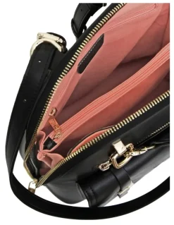 Belle & Bloom Ave Leather Backpack in Black