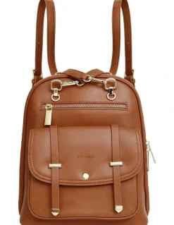 Belle & Bloom Ave Leather Backpack in Camel