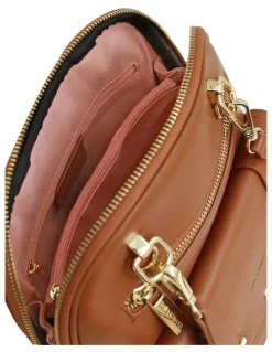 Belle & Bloom Ave Leather Backpack in Camel