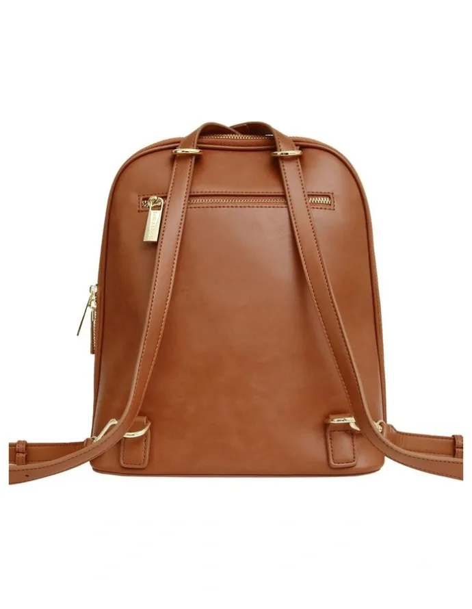 Belle & Bloom Ave Leather Backpack in Camel