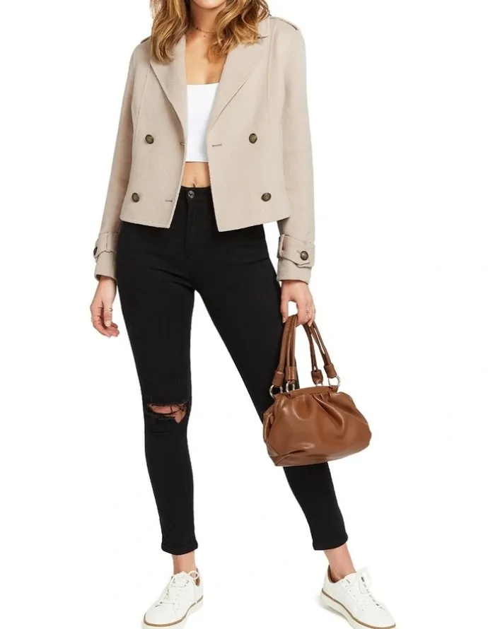 Belle & Bloom Better Off Military Peacoat