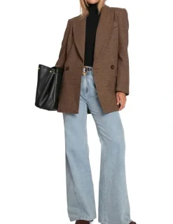 Belle & Bloom Big Brother Talk Blazer in Brown