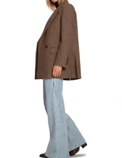 Belle & Bloom Big Brother Talk Blazer in Brown