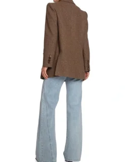 Belle & Bloom Big Brother Talk Blazer in Brown