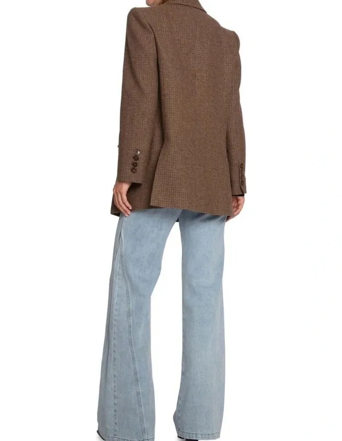 Belle & Bloom Big Brother Talk Blazer in Brown