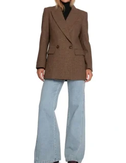 Belle & Bloom Big Brother Talk Blazer in Brown