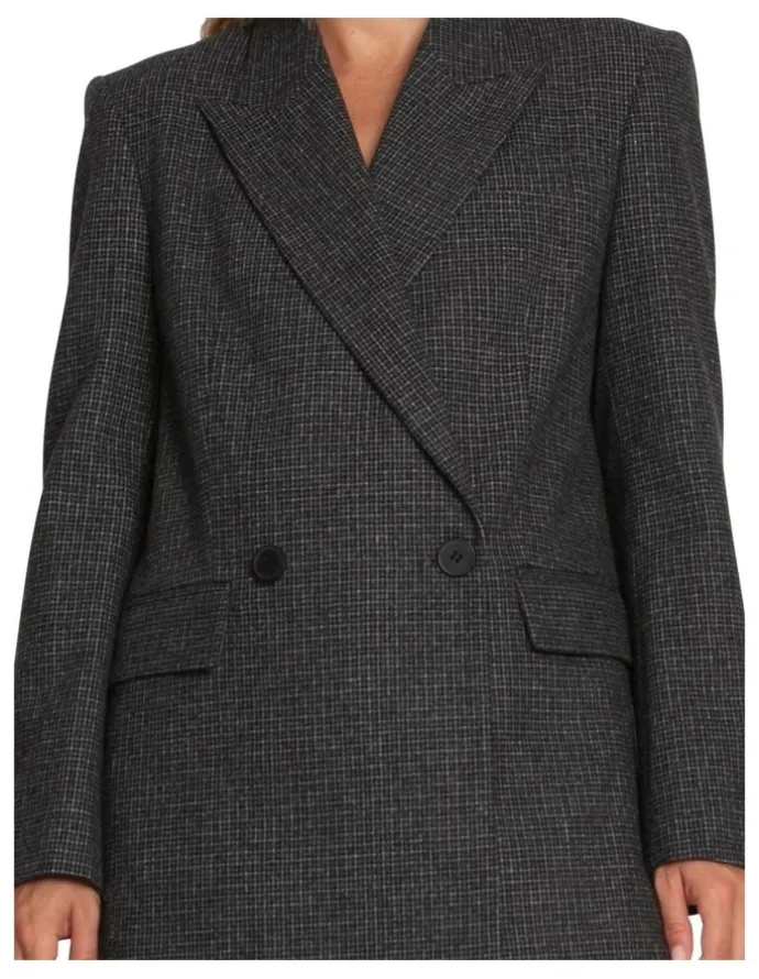 Belle & Bloom Big Brother Talk Blazer in Charcoal