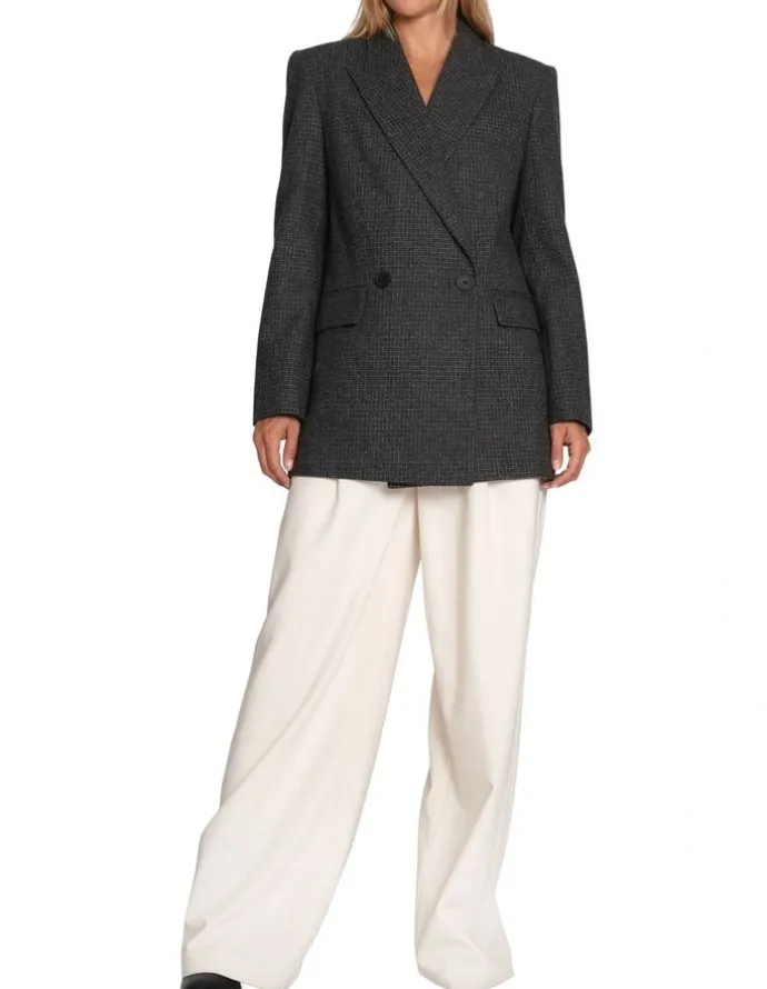 Belle & Bloom Big Brother Talk Blazer in Charcoal