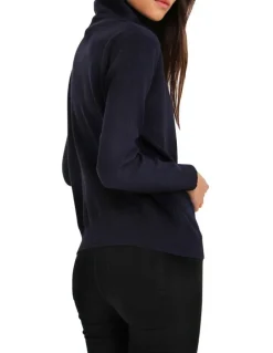 Belle & Bloom Brother's Zip Front Jumper in Navy