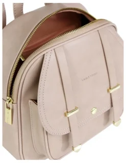 Belle & Bloom Camila Leather Backpack in Dusty Pink