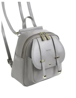Belle & Bloom Camila Leather Backpack in Grey